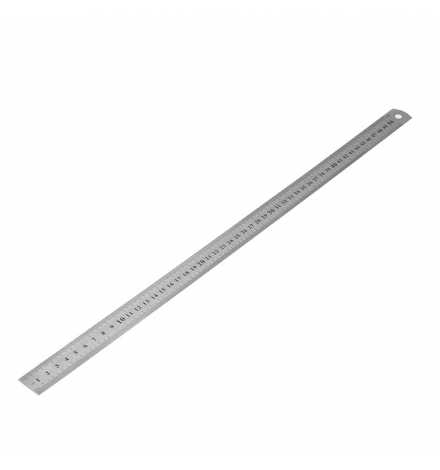 Ruler Metallic 50cm Flat