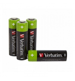 Premium Rechargable Batteries Ni-MH AA 4pcs - Verbatim