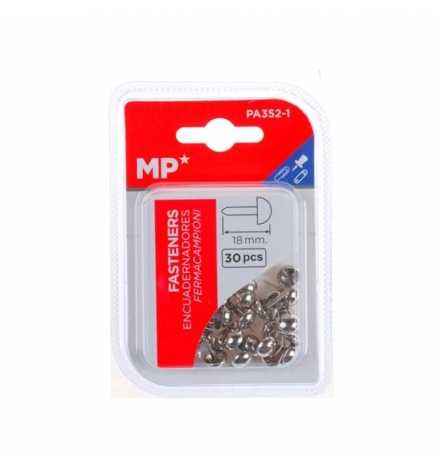 Paper Fastener Clip - Decorative Brads 18mm Silver 30pcs