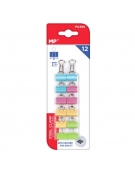 Binder Clips 19mm Colored 12pcs