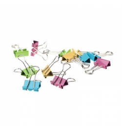 Binder Clips 19mm Colored 12pcs