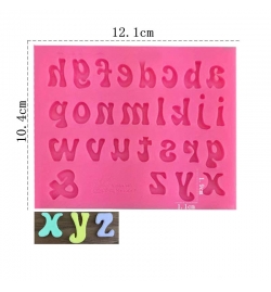 Silicone Mold English Alphabet 12.1x10.4cm