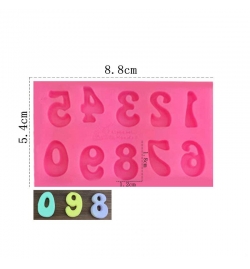 Silicone Mold numbers 0-9 8.8x5.4cm