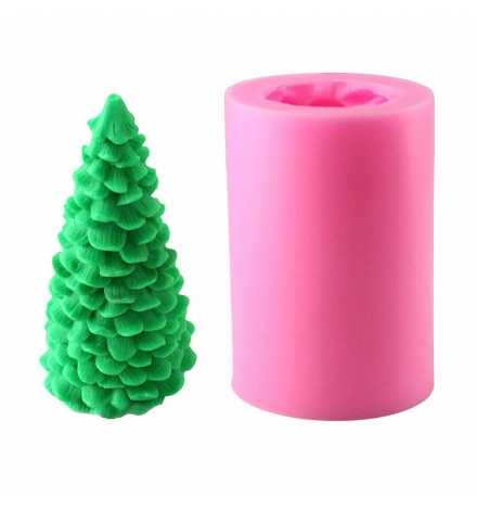 Silicone Mold 3D Christmas tree for Candles 8x5cm