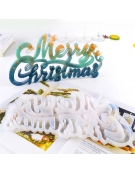 Καλούπι σιλικόνης "Merry Christmas" 33x17.5cm