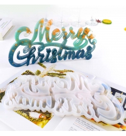 Silicone Mold "Merry Christmas" 33x17.5cm