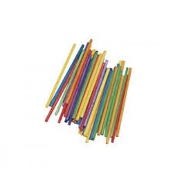 Woden Craft Sticks 4mm/10cm Coloured