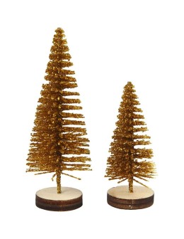 Διακοσμητικά Δeντράκια 4+6cm με Βάση 5pcs