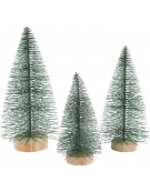 Model Tree 10+15cm with Wooden base 3pcs