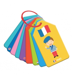 Educational Cards 24pcs Flags of the Countries - Luna