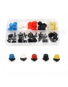 Set of 25 Tactile Push Button Switches 12x12mm 7.3mm 4pins