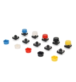 Set of 25 Tactile Push Button Switches 12x12mm 7.3mm 4pins