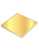 Acrylic sheet 3mm 30x30cm Mirror Gold