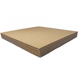 Corrugated Cardboard 3mm 60x90cm Brown