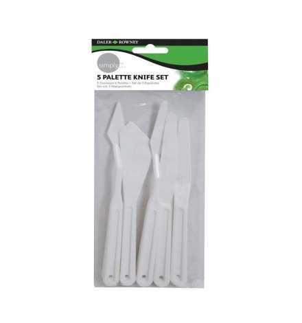 Plastic Palette Knife 5pcs - Simply