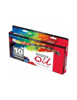 Paint Oil Colour Set 10pcs x 38ml Graduate - Daler Rowney