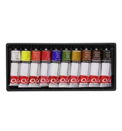 Paint Oil Colour Set 10pcs x 38ml Graduate - Daler Rowney