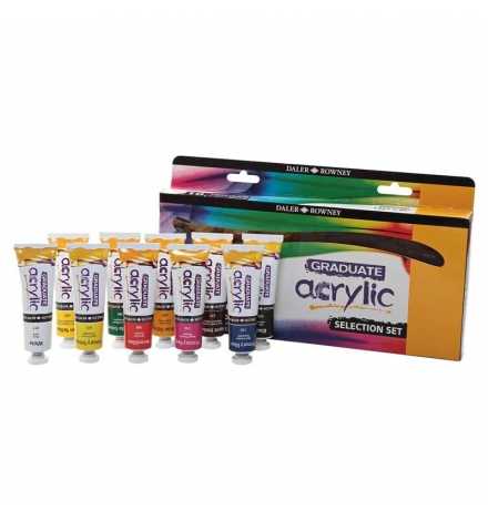 Paints Acrylic Colour Set 10pcs x 38ml - Daler Rowney