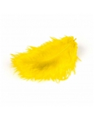 Feathers 12cm 17pcs - Yellow - Meyco