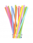 Paper Straws 8mm 100pcs Coloured