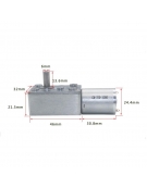 Hollow Shaft Gear Motor 6v 2RPM