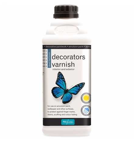 Decorators Varnish 1L Dead Flat - Polyvine