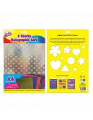 Holographic boards 8 pack Assorted Colours