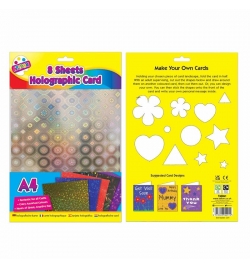 Holographic boards 8 pack Assorted Colours