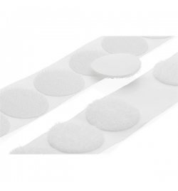 Hook & Loop Self Adhesive round pads 25mm 36pcs