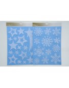 Stickers Snow Glitter Stars / Snowflakes