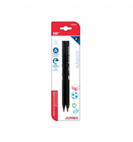 Magic Pencils Multicolored Jumbo - 4 Colors 2pcs