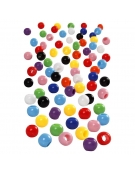 Χάντρες Πλαστικές Χρωματιστές 10mm / 5mm 1100pcs