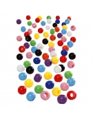 Plastic Beads Colored 10mm / 5mm 1100pcs