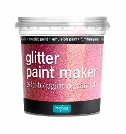 Glitter Paint Maker 75gr Pink - Polyvine