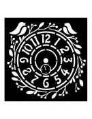 Stencil 18x18cm 0.25mm "Clock" - Stamperia