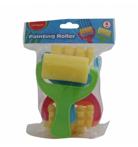 Patterned Paint Roller 4pcs