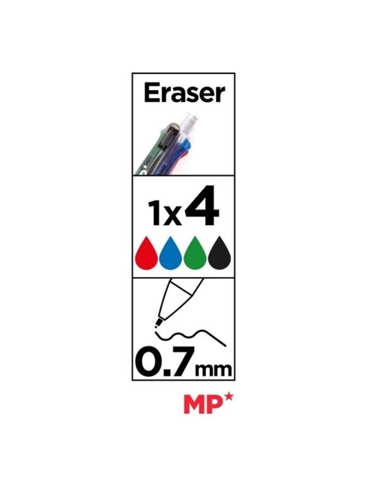 Πέννα / Στυλό με 4 χρώματα & μηχανικό μολύβι MP