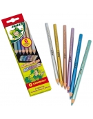 Pencils Colored Metallic Set 6pcs - Jolly