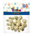 Κουδουνάκια 12mm & 18mm 18pcs Χρυσό