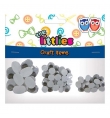 Wiggle Eyes Oval mix pack 74pcs