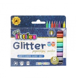 Μαρκαδόροι με glitter 8pcs - The Littlies