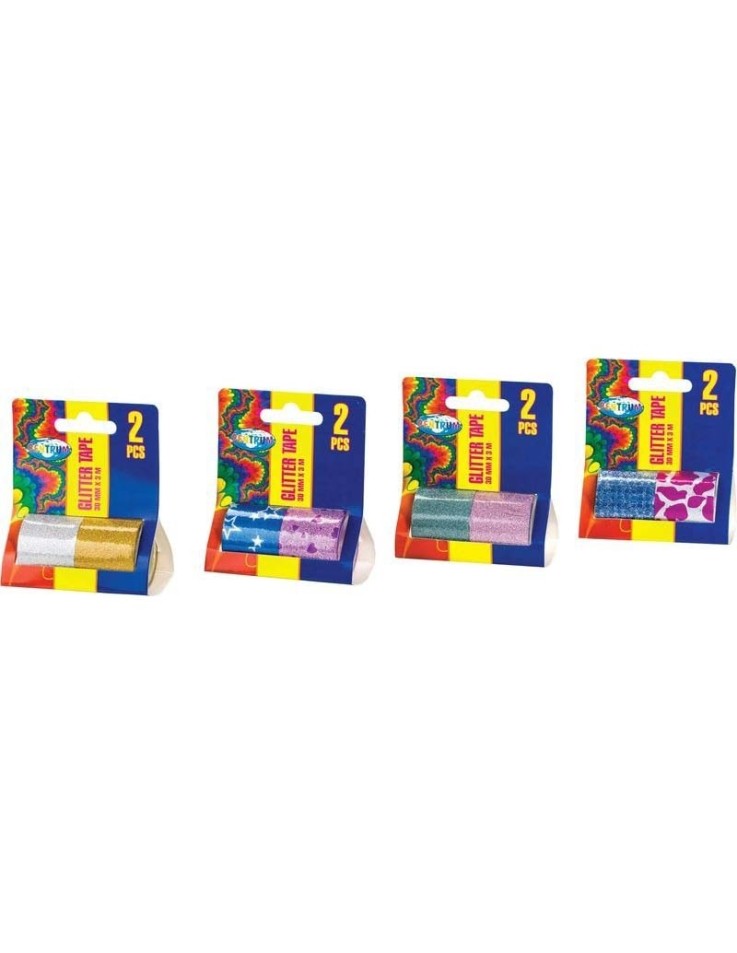Αυτοκόλλητη ταινία με glitter 30mm / 3m 2pcs