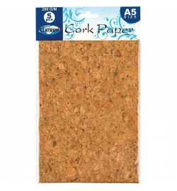 Cork Sheet Self-Adhesive A5 2mm 5pcs