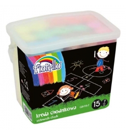 Jumbo Chalk Color in bucket 15pcs Fiorello