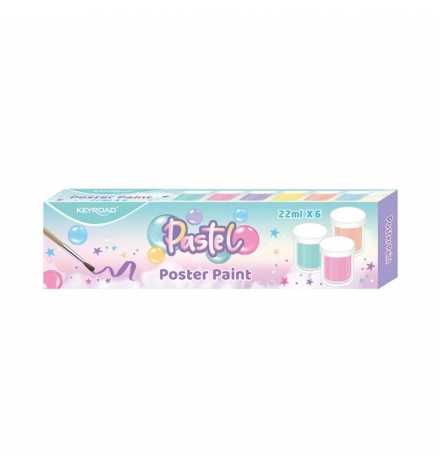 Poster Paints Tempera Pastel Colours  6pcs X 22ml