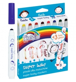 Μαρκαδόροι γενικής χρήσης Super Baby 8pcs - Fiorello