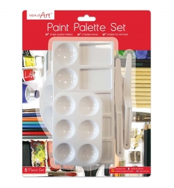 Paint Palette Set - 3 Palettes & 2 Knives - Tallon