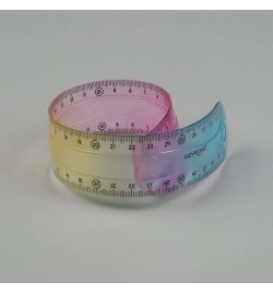 Flexible Printed Plastic Ruler 30cm