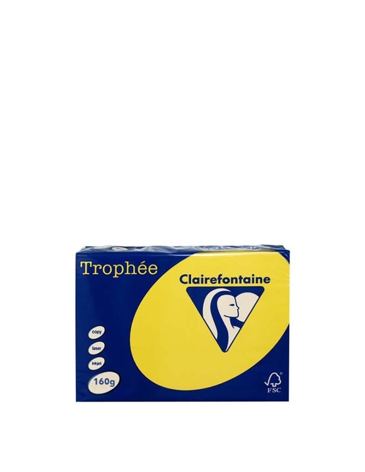 Χαρτονάκια 160gr Α4 250pcs - Κίτρινο έντονο