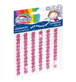 Diamond Gem Stickers Pink